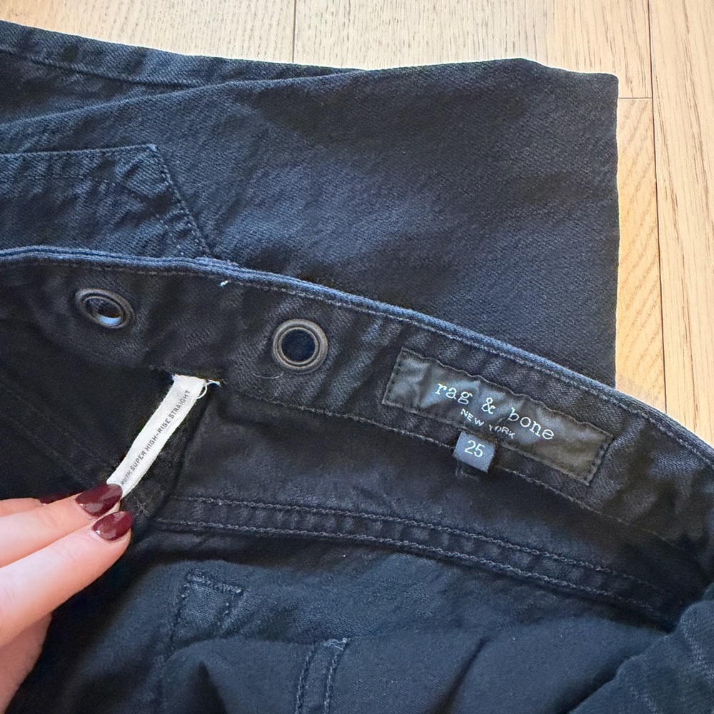 Rag & Bone Ruth Super High Rise Straight Jeans - Picture 5 of 5